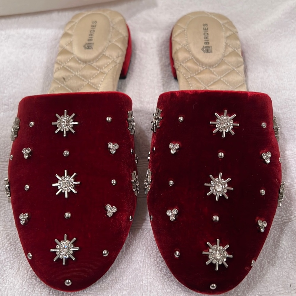 Birdies limited edition Songbird velvet with Crystals size 7
